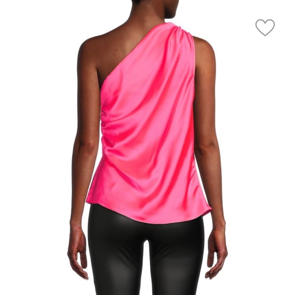 Pink One-Shoulder Women's Top